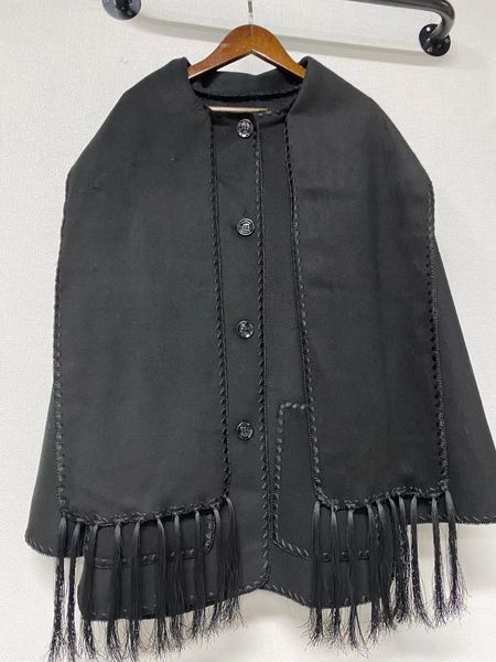 3 new tot-me splice single breasted tassel scarf woolen fleece loose short coat coat color beige, Black
3 new tot-me splice single breasted tassel scarf woolen fleece loose short coat coat color beige, Black