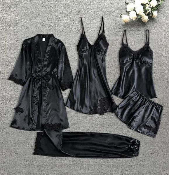 women039s sleepwear silk robe sleep suit womens lace satin pajamas gown set vneck cami nighties wear pijama home nightwear spr3882047, Black;red
women039s sleepwear silk robe sleep suit womens lace satin pajamas gown set vneck cami nighties wear pijama home nightwear spr3882047, Black;red