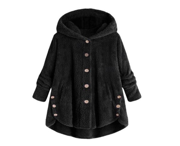 fashion women button coat fluffy tail hooded pullover loose sweater blouse plush solid color winter warm casual coat zer9658795, Black
fashion women button coat fluffy tail hooded pullover loose sweater blouse plush solid color winter warm casual coat zer9658795, Black