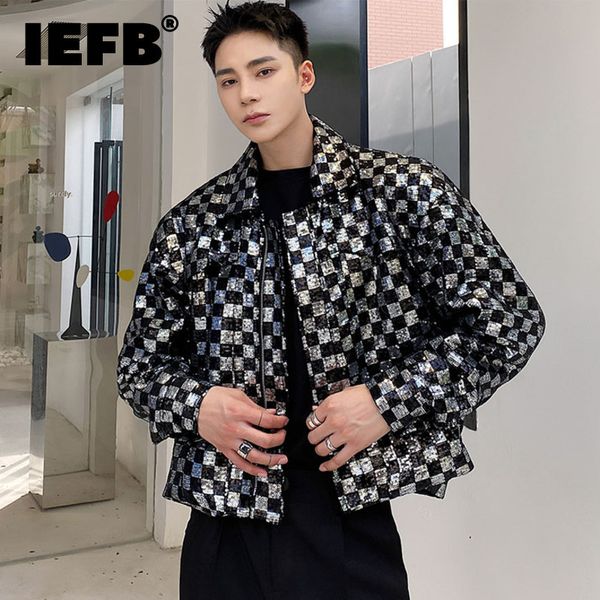 mens jackets iefb sequin embroidered plaid short jacket chic design lapel zipped coat autumn oversized clothing 9y9983 230818, Black;brown
mens jackets iefb sequin embroidered plaid short jacket chic design lapel zipped coat autumn oversized clothing 9y9983 230818, Black;brown