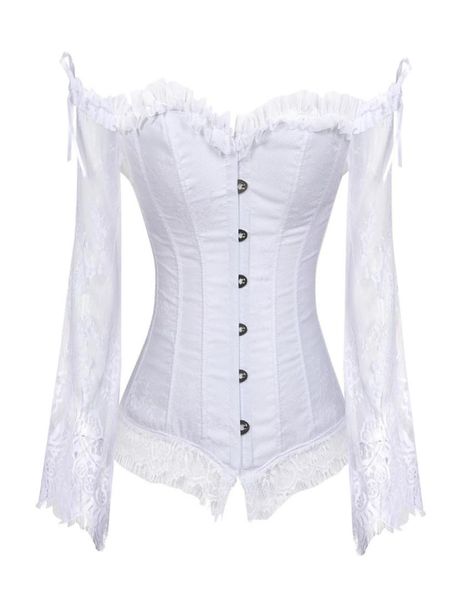 bridal corset for women with sleeves style victorian retro burlesque lace corset and bustiers wedding vest fashion white7979272, Black;white
bridal corset for women with sleeves style victorian retro burlesque lace corset and bustiers wedding vest fashion white7979272, Black;white