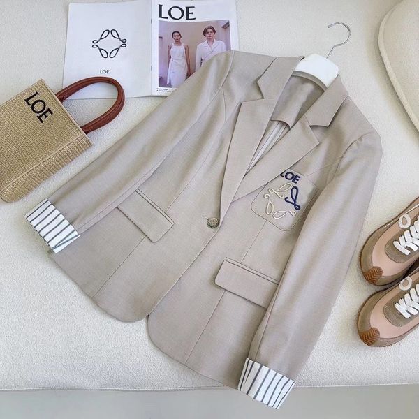 women's designer blazers jacket clothing loe letter spring new released top, White;black
women's designer blazers jacket clothing loe letter spring new released top, White;black