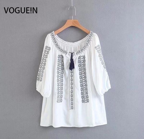 voguein new womens ethnic embroidered 34 sleeve pullover blouse shirt whole2118354, White
voguein new womens ethnic embroidered 34 sleeve pullover blouse shirt whole2118354, White