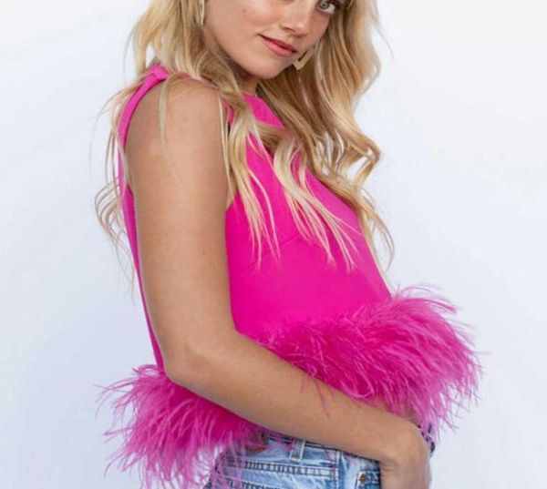 women039s tshirt combhasaki women high street feather hemline crop faux fur trim sleeveless vest tank party club1482008, White
women039s tshirt combhasaki women high street feather hemline crop faux fur trim sleeveless vest tank party club1482008, White