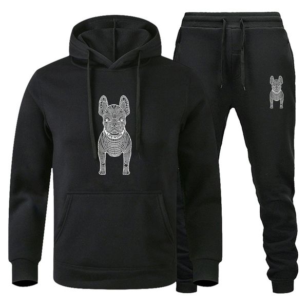 mens tracksuits set luxury hoodie suit long sleeve sport hooded sweatshirt and pants bulldog print 2 pcs set casual mens designer clothes, Gray
mens tracksuits set luxury hoodie suit long sleeve sport hooded sweatshirt and pants bulldog print 2 pcs set casual mens designer clothes, Gray