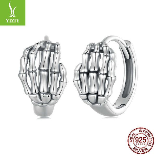 silver charm halloween skull hand bone ear buckle dark black style s925 sterling silver earrings, Golden
silver charm halloween skull hand bone ear buckle dark black style s925 sterling silver earrings, Golden