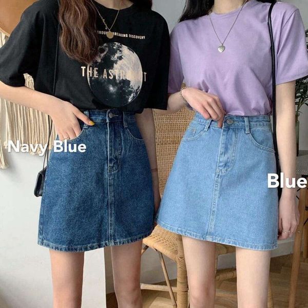 hong kong styled high waisted denim skirt for women summer korean version of the students slim all matching half, Black
hong kong styled high waisted denim skirt for women summer korean version of the students slim all matching half, Black