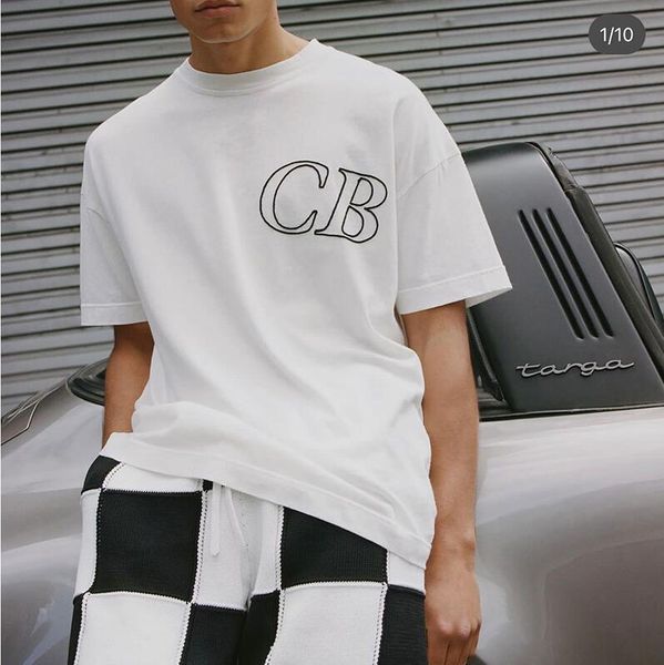 23ss streetwear letters embroidery t shirt men women cotton white short sleeve tee top, Black;brown
23ss streetwear letters embroidery t shirt men women cotton white short sleeve tee top, Black;brown
