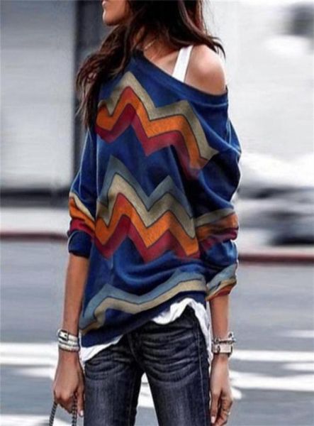 women blouses off shoulder striped print pullover jumpers casual knitted long sleeve blouse shirt289v9310167, White
women blouses off shoulder striped print pullover jumpers casual knitted long sleeve blouse shirt289v9310167, White