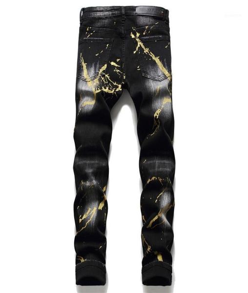 men039s jeans 2021fall winter tattered slim pp wash ripped black paint splash tight stretch fashion male trousers5886583, Blue
men039s jeans 2021fall winter tattered slim pp wash ripped black paint splash tight stretch fashion male trousers5886583, Blue