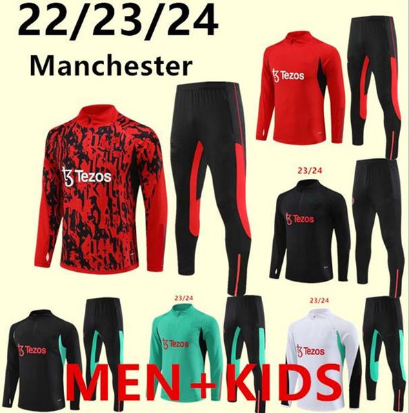 23/24 manchester tracksuits man utd kids long sleeve pull zipper training suit men lyonnais l.paqueta ol aouar football training kit jogging, Black
23/24 manchester tracksuits man utd kids long sleeve pull zipper training suit men lyonnais l.paqueta ol aouar football training kit jogging, Black