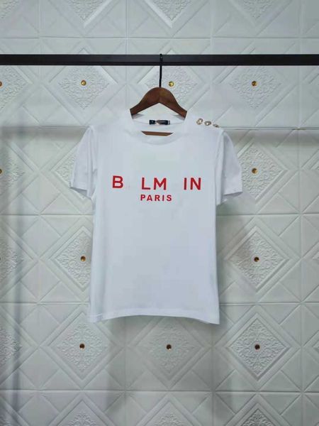 balman designer t shirt shoulder buckle three-dimensional oversized t shirt flocking letter short sleeve cotton loose casual t-shirt, White
balman designer t shirt shoulder buckle three-dimensional oversized t shirt flocking letter short sleeve cotton loose casual t-shirt, White