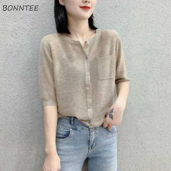 women's knits tees cardigan women solid thin summer short sleeve all-match ulzzang fashion chic casual elegant female daily retro simpl, White
women's knits tees cardigan women solid thin summer short sleeve all-match ulzzang fashion chic casual elegant female daily retro simpl, White