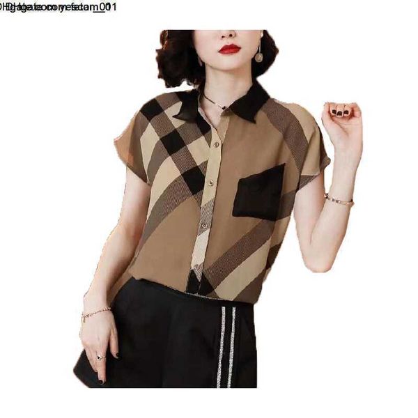 casual new womens shirt vintage plaid khaki temperament satin short sleeve shirt designer women silk polo summer t-shirts size s-xxl, White
casual new womens shirt vintage plaid khaki temperament satin short sleeve shirt designer women silk polo summer t-shirts size s-xxl, White