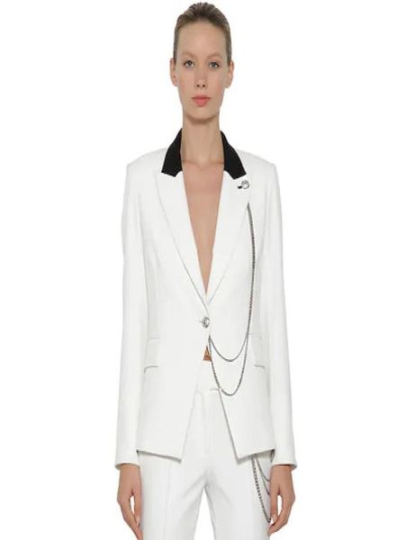 new women blazers white single button classic suit jacket office lady slim formal outwear work coat p7887155254, White;black
new women blazers white single button classic suit jacket office lady slim formal outwear work coat p7887155254, White;black