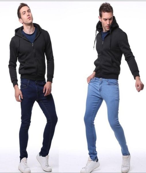 basic style mens stretchy ripped skinny biker jeans taped slim plain color denim pants regular denim jeans6584247, Blue 
basic style mens stretchy ripped skinny biker jeans taped slim plain color denim pants regular denim jeans6584247, Blue