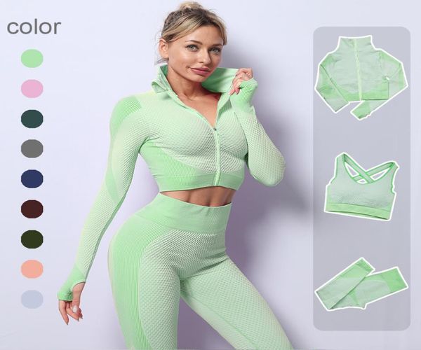 23pcs seamless women yoga set workout sportswear gym clothing fitness long sleeve crop high waist leggings sports suits 220319251529, White
23pcs seamless women yoga set workout sportswear gym clothing fitness long sleeve crop high waist leggings sports suits 220319251529, White