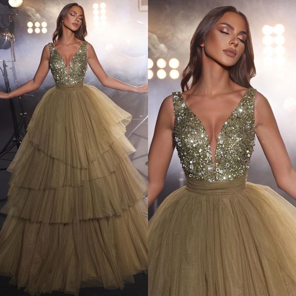 elegant a line evening dresses sequins v neck party prom dress tiered skirt formal long red carpet dress for special occasion, Black;red
elegant a line evening dresses sequins v neck party prom dress tiered skirt formal long red carpet dress for special occasion, Black;red