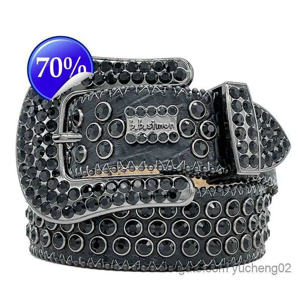 

1Men 2023 Women Bb Simon Belt Luxury Designer Belt Retro Needle Buckle BeltS 20 Color Crystal diamond yucheng02l