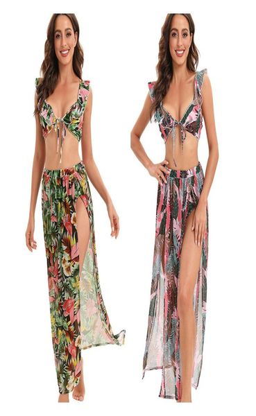 unlimon bathing suits for women three pieces bikini swimsuit cover up womens tropical print ruffle plus size swim wear cover 6826101, White;black
unlimon bathing suits for women three pieces bikini swimsuit cover up womens tropical print ruffle plus size swim wear cover 6826101, White;black