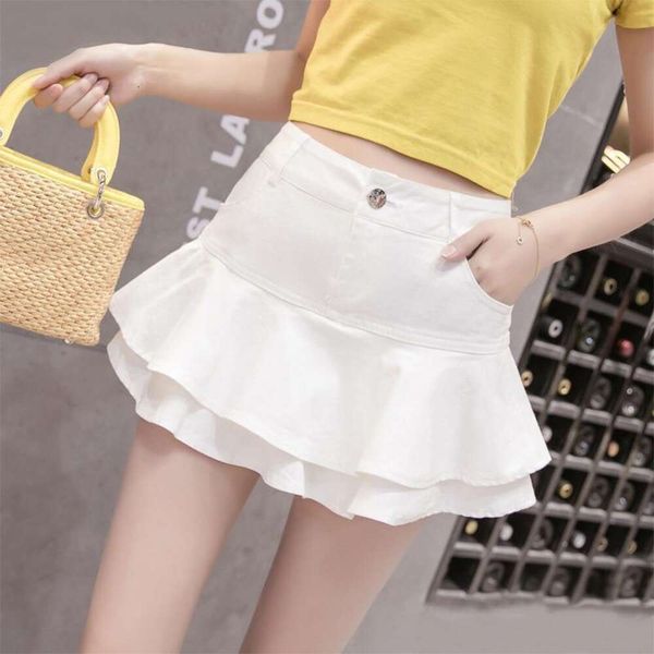 heavy denim flare half length skirt fishtail women summer style high waist short, Black
heavy denim flare half length skirt fishtail women summer style high waist short, Black