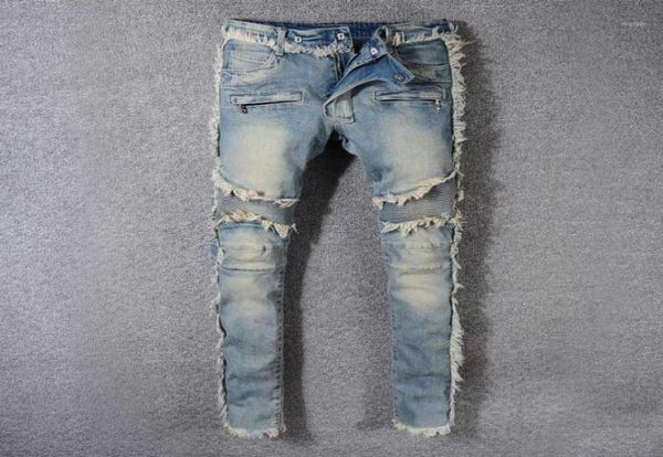 men039s jeans vintage washed denim fringe biker for moto fashion slim fit straight patchwork pants big and tall trousers8343176, Blue
men039s jeans vintage washed denim fringe biker for moto fashion slim fit straight patchwork pants big and tall trousers8343176, Blue