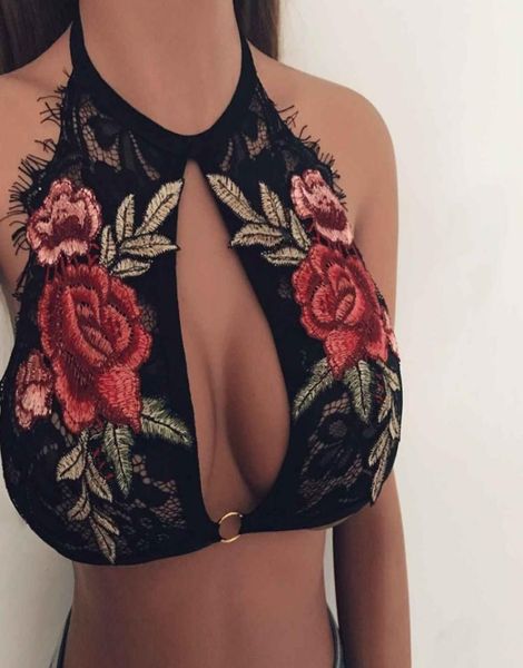 women crop lace embroidered floral hollow out bustier unpadded bra cropped feminino new1970902, Black;white
women crop lace embroidered floral hollow out bustier unpadded bra cropped feminino new1970902, Black;white