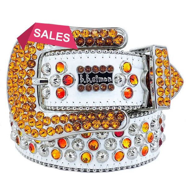 

2Designer Bb Simon Belts for Men Women Shiny diamond belt Black on Black Blue white multicolour with bling rhinestonesg