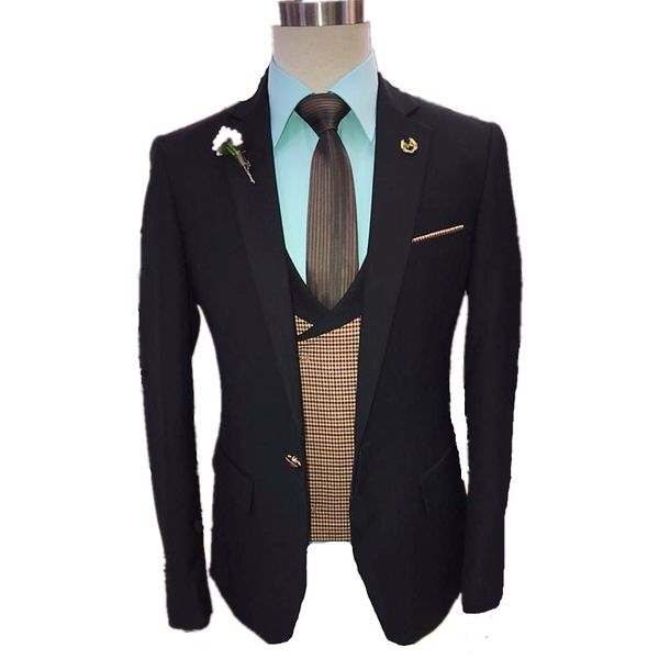 handsome groom tuxedos one button man's suits notch lapel groomsmen wedding/prom/dinner man blazer jacket pants vest tie n030112111116, Black;gray
handsome groom tuxedos one button man's suits notch lapel groomsmen wedding/prom/dinner man blazer jacket pants vest tie n030112111116, Black;gray