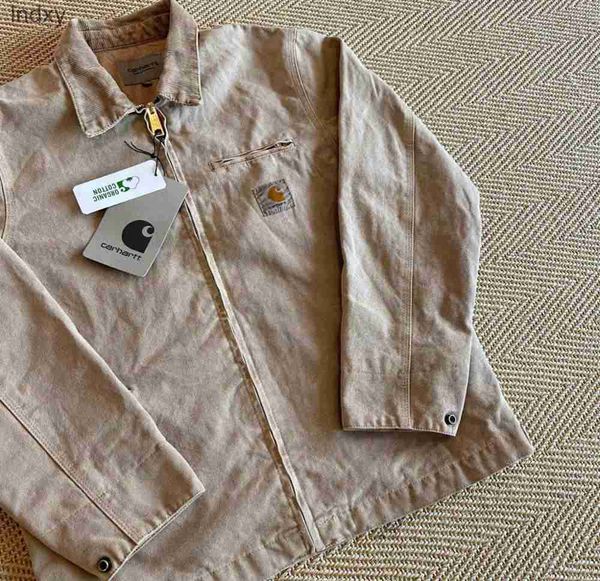 2023 men's jackets work clothes fashion brand carhart canvas washable wax dyed detroit jacket american style workwear label, Black;brown
2023 men's jackets work clothes fashion brand carhart canvas washable wax dyed detroit jacket american style workwear label, Black;brown