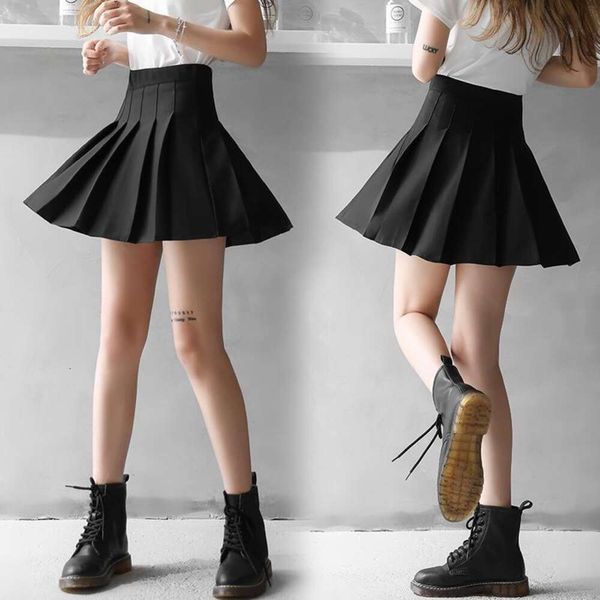skirt elastic womens summer loose a line high waist one step slim looking pure color short pleated, Black
skirt elastic womens summer loose a line high waist one step slim looking pure color short pleated, Black