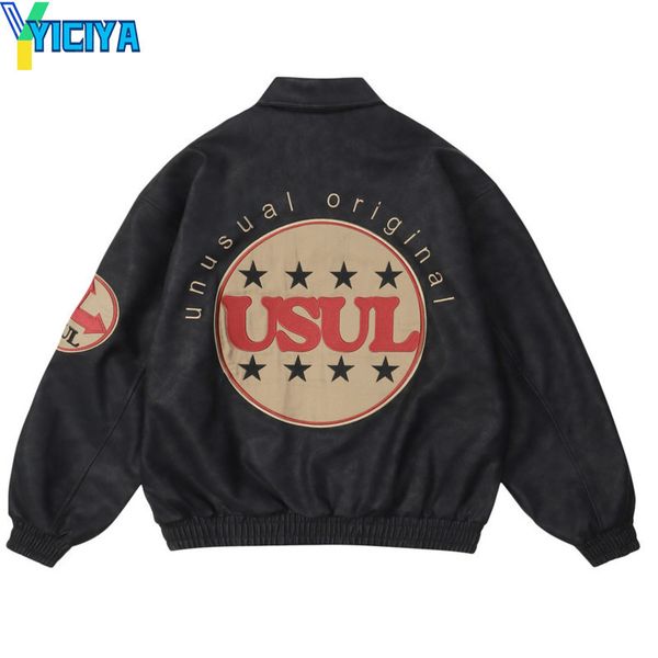 women s jackets yiciya jackets hip hop tooling coat embroidery bomber women racing winter korean fashion jacket vintage outerwear coats 2308, Black;brown
women s jackets yiciya jackets hip hop tooling coat embroidery bomber women racing winter korean fashion jacket vintage outerwear coats 2308, Black;brown