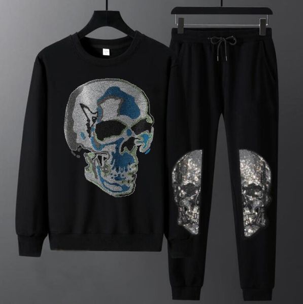 s-4xl rhinestones anime skulls graphic men's fashion classic sweatshirt suit pants set men's streetwear suit set sportswear set, Gray
s-4xl rhinestones anime skulls graphic men's fashion classic sweatshirt suit pants set men's streetwear suit set sportswear set, Gray