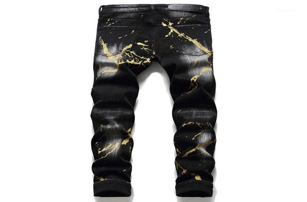 men039s jeans 2021fall winter tattered slim pp wash ripped black paint splash tight stretch fashion male trousers6330536, Blue
men039s jeans 2021fall winter tattered slim pp wash ripped black paint splash tight stretch fashion male trousers6330536, Blue
