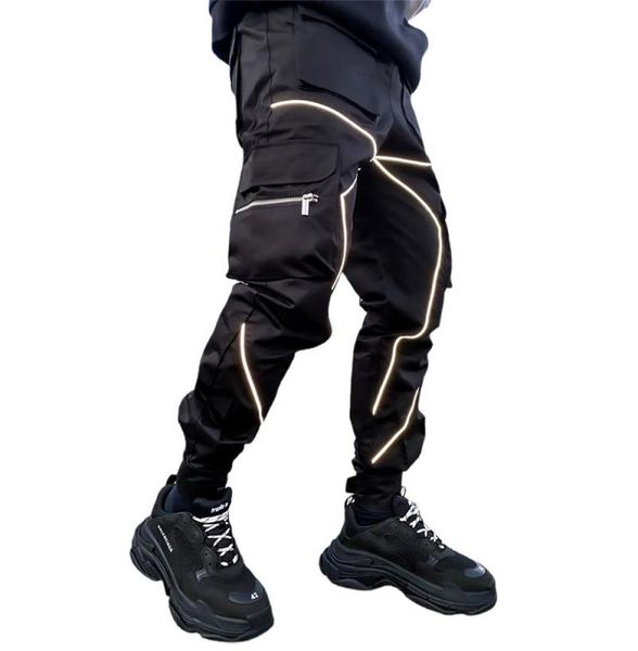 spring autumn cargo pants men fashion hip hop cool high street joggers nighttime reflective trousers casual men039s sweatpants8478342, Black
spring autumn cargo pants men fashion hip hop cool high street joggers nighttime reflective trousers casual men039s sweatpants8478342, Black