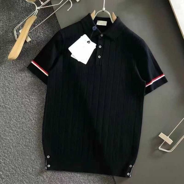 summer fashion network red polo knitwear striped jacquard high end european and american short sleeve shirt knitted thin style, Black;brown
summer fashion network red polo knitwear striped jacquard high end european and american short sleeve shirt knitted thin style, Black;brown