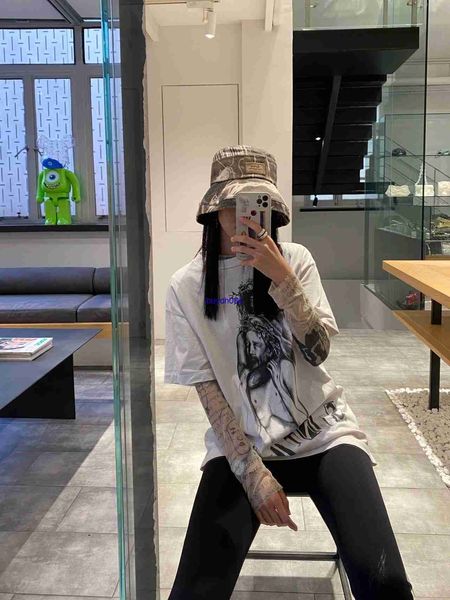 sll7 men's t-shirts saint michael portrait letter slogan print distressed short sleeve american casual loose fit and women's t-shi, White;black
sll7 men's t-shirts saint michael portrait letter slogan print distressed short sleeve american casual loose fit and women's t-shi, White;black