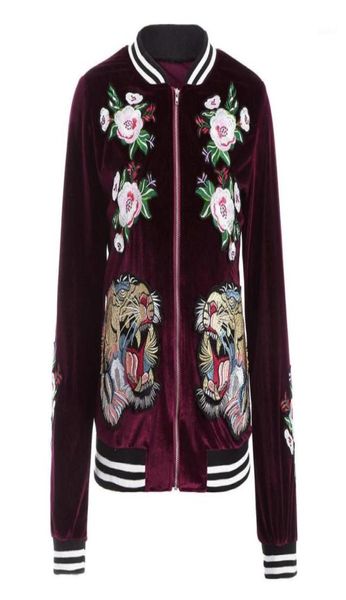 whole fashion women slim velvet jacket bomber embroidered tiger casaco feminino120633147130175, Black;brown
whole fashion women slim velvet jacket bomber embroidered tiger casaco feminino120633147130175, Black;brown