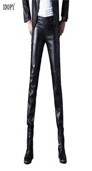 men039s pants idopy mens faux leather black motorcycle biker side buttons cool pu trousers for male2277109
men039s pants idopy mens faux leather black motorcycle biker side buttons cool pu trousers for male2277109