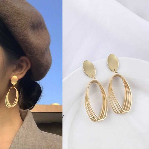 925 silver needle elegant ins style exaggerated matte gold earrings hollow out metal simple long personalized earrings for women, Golden
925 silver needle elegant ins style exaggerated matte gold earrings hollow out metal simple long personalized earrings for women, Golden