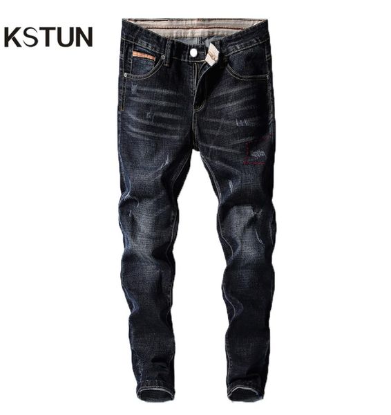 kstun men jeans pants denim fashion desinger black blue stretch slim fit jeans for man streetwear cowboys hiphop calca masculina t6647537
kstun men jeans pants denim fashion desinger black blue stretch slim fit jeans for man streetwear cowboys hiphop calca masculina t6647537