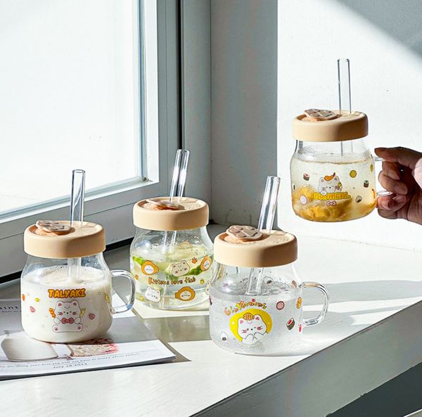 the latest 17oz with a lid with a straw glass coffee mug, many styles choose, support customization of any logo
the latest 17oz with a lid with a straw glass coffee mug, many styles choose, support customization of any logo
