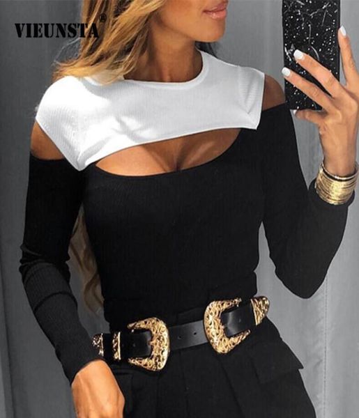 off shoulder cut off patchwork spring shirts 2020 women hollow out o neck elegant blouse autumn long sleeve rib blusas y4231430, White
off shoulder cut off patchwork spring shirts 2020 women hollow out o neck elegant blouse autumn long sleeve rib blusas y4231430, White