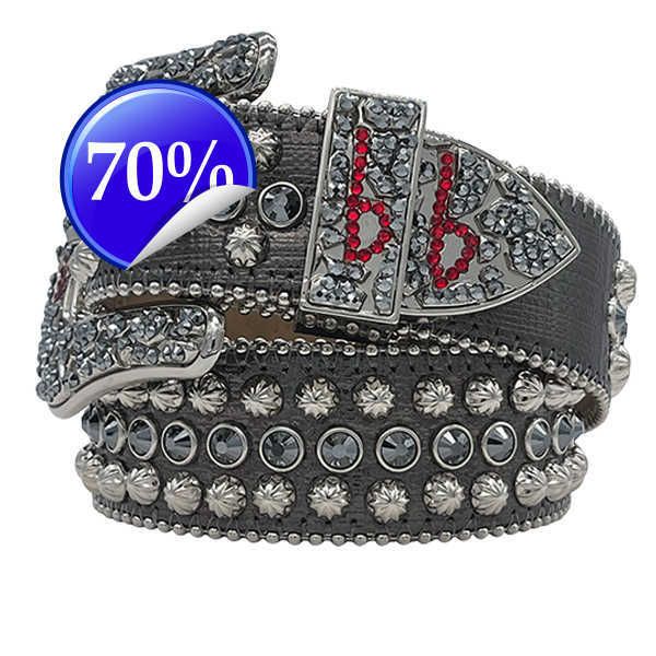 with red b bb simon belt of needle full rhinestone black red belts for men womens waistbandsl, Blue;gray
with red b bb simon belt of needle full rhinestone black red belts for men womens waistbandsl, Blue;gray