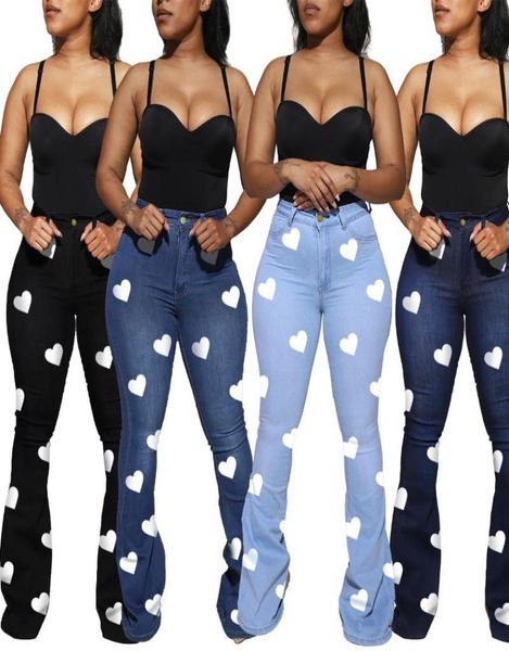 women039s jeans bell bottomed wide leg womens clothing heart printing classic high waist denim pants bootcut trousers3850097, Blue
women039s jeans bell bottomed wide leg womens clothing heart printing classic high waist denim pants bootcut trousers3850097, Blue