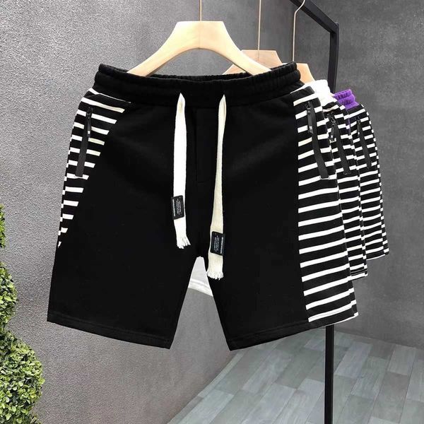 high end patchwork striped shorts for men's summer casual sports capris handsome trendy brand versatile
high end patchwork striped shorts for men's summer casual sports capris handsome trendy brand versatile