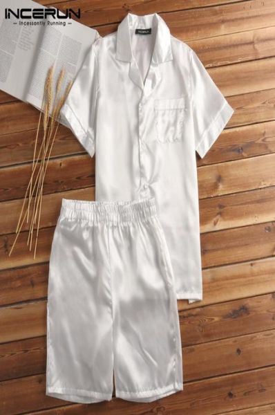 men039s sleepwear summer fashion silk satin men pajamas sets soft homewear short sleeve t shirt shorts two piece suits s3xl4286454, Black;brown
men039s sleepwear summer fashion silk satin men pajamas sets soft homewear short sleeve t shirt shorts two piece suits s3xl4286454, Black;brown