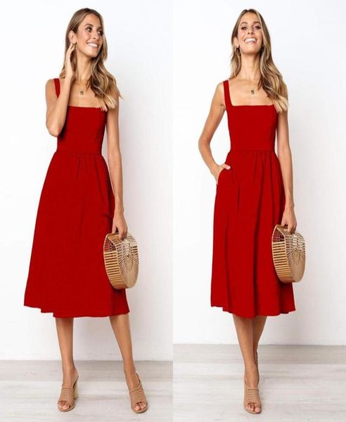 new women039s holiday strap aline sleeveless backless dress ladies summer beach midi swing party sun dress midcalf solid dres4578859, Black;gray
new women039s holiday strap aline sleeveless backless dress ladies summer beach midi swing party sun dress midcalf solid dres4578859, Black;gray