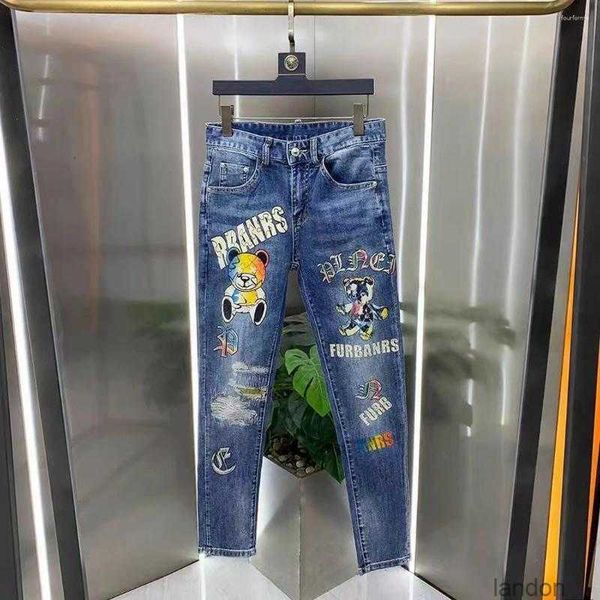 men's jeans hj0778 fashion 2023 runway luxury european design party style clothing, Blue
men's jeans hj0778 fashion 2023 runway luxury european design party style clothing, Blue