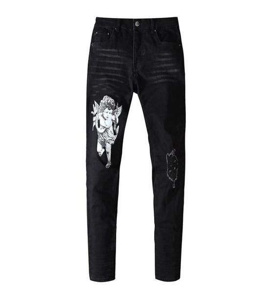 mens jeans hole angel printing new design european and american washed old pants fashion6786522, Blue
mens jeans hole angel printing new design european and american washed old pants fashion6786522, Blue